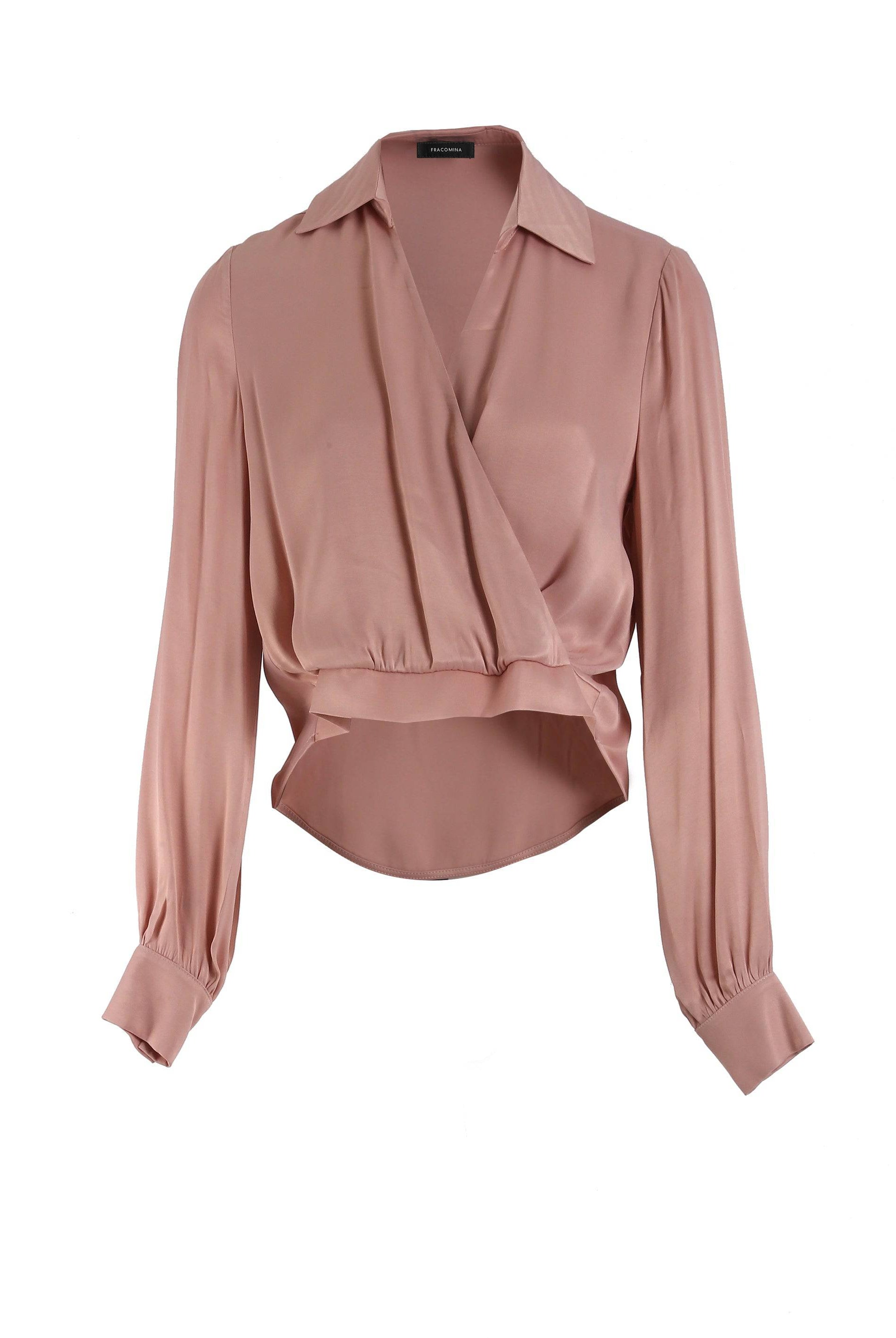 BLUSA FRACOMINA ACETINADA TRESPASSE - Carla Valente