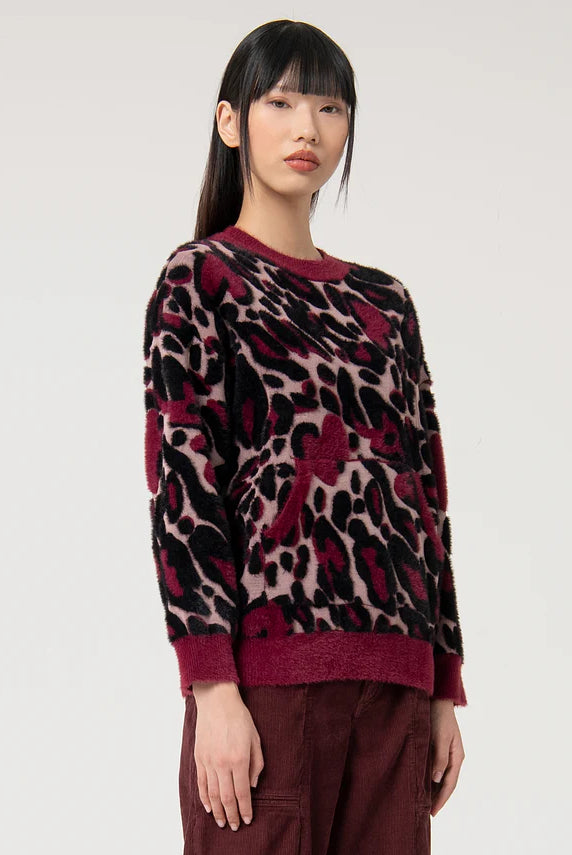 SWEATER FRACOMINA JACQUARD ANML PRINT - Carla Valente