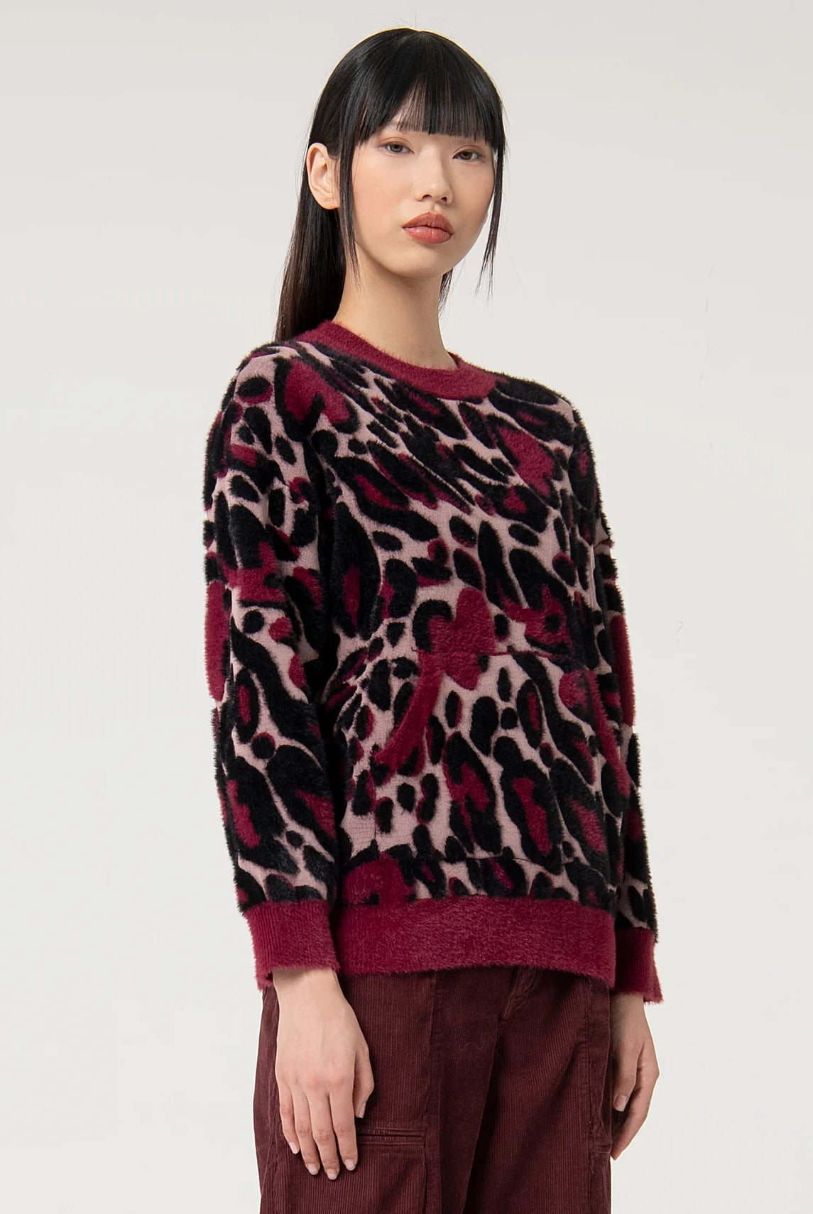 SWEATER FRACOMINA JACQUARD ANML PRINT - Carla Valente