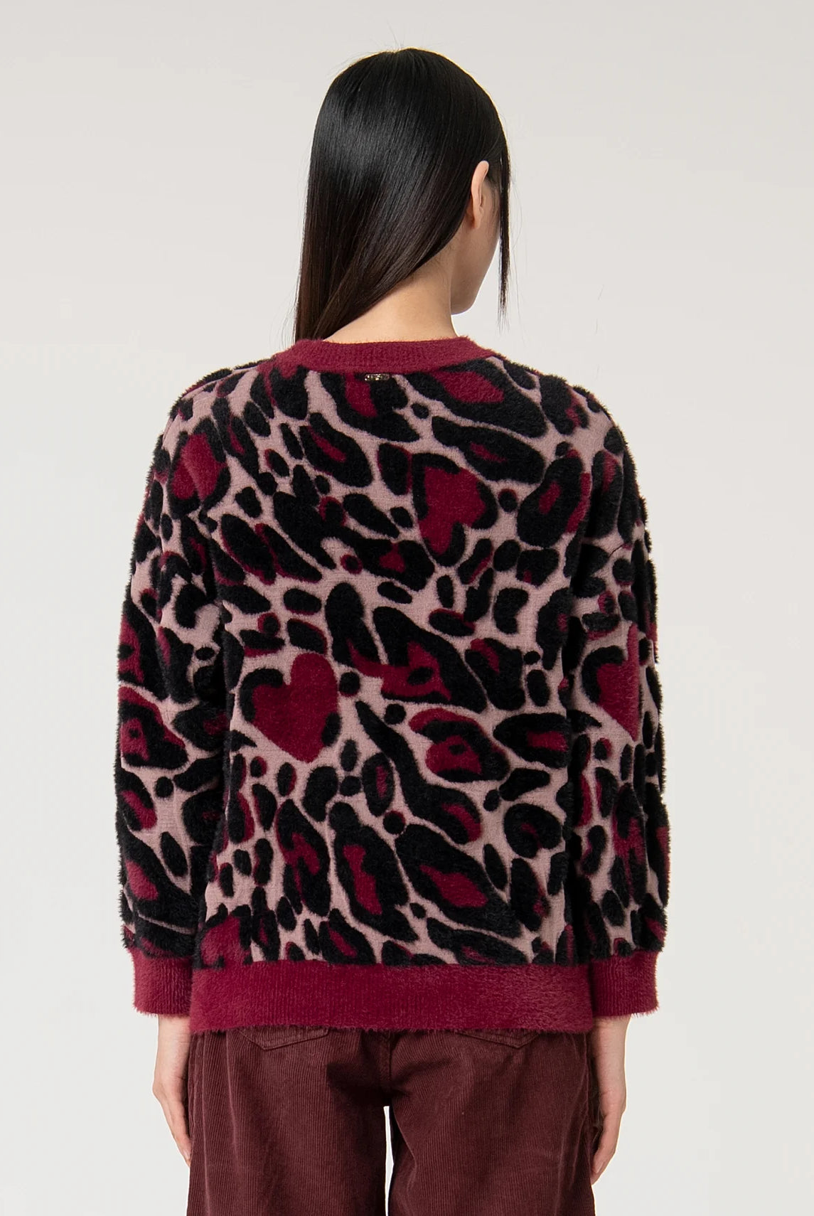 SWEATER FRACOMINA JACQUARD ANML PRINT - Carla Valente
