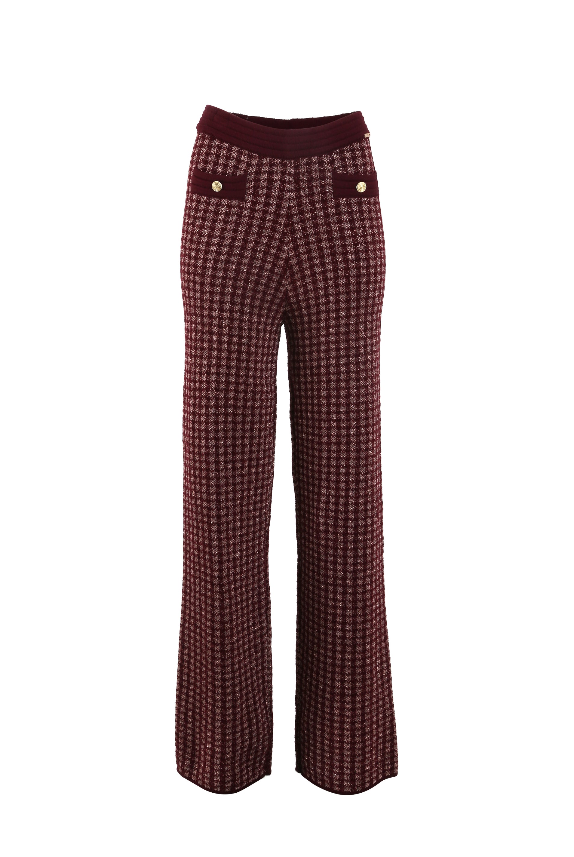 CALÇA FRACOMINA MALHA PALAZZO PIED DE - Carla Valente