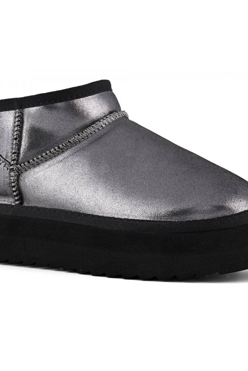 BOTA CALIFORNIA PLATFORMA CAMURÇA METÁLA - Carla Valente