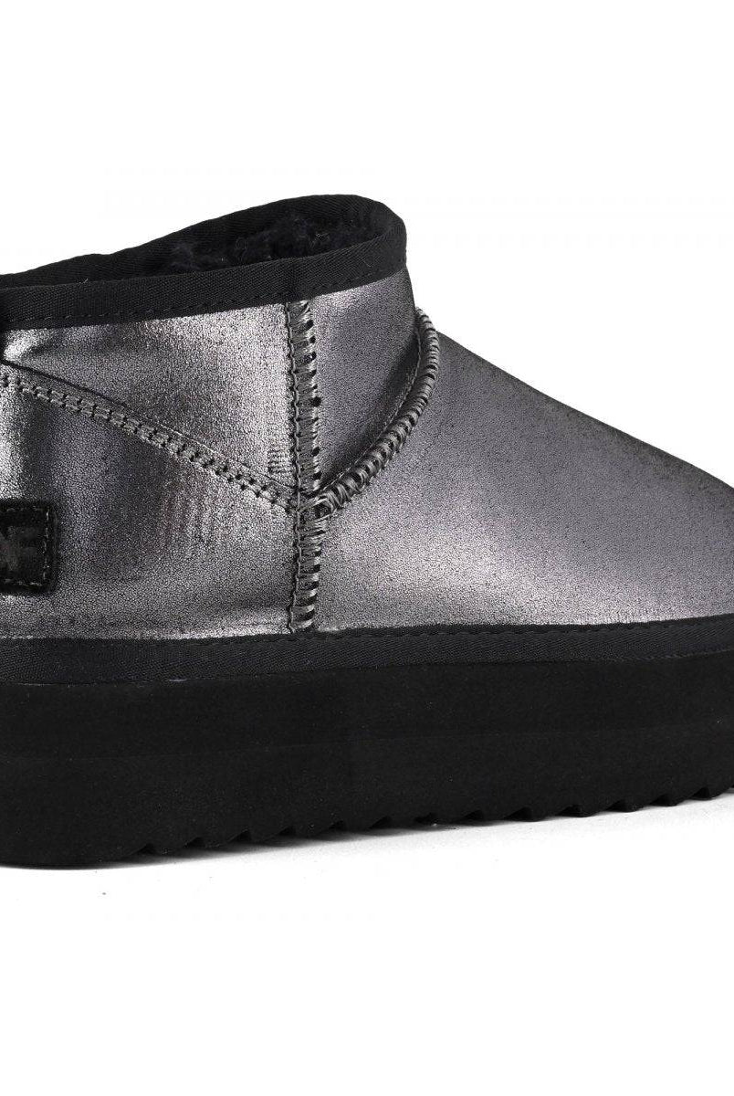 BOTA CALIFORNIA PLATFORMA CAMURÇA METÁLA - Carla Valente