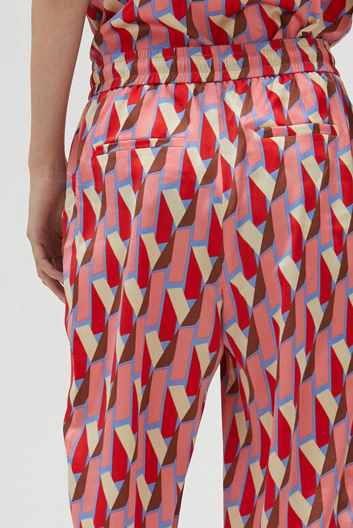 CALÇA MAITE ESTAMPADA LOGO MULTICOLOR - Carla Valente