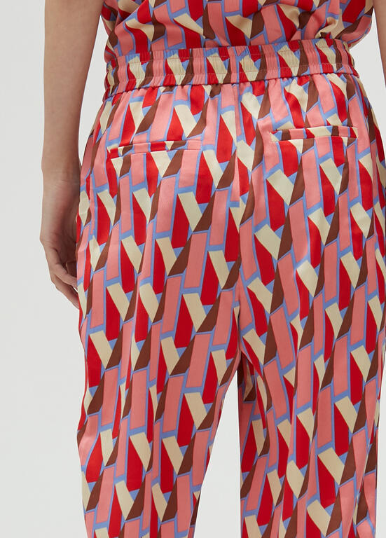CALÇA MAITE ESTAMPADA LOGO MULTICOLOR - Carla Valente