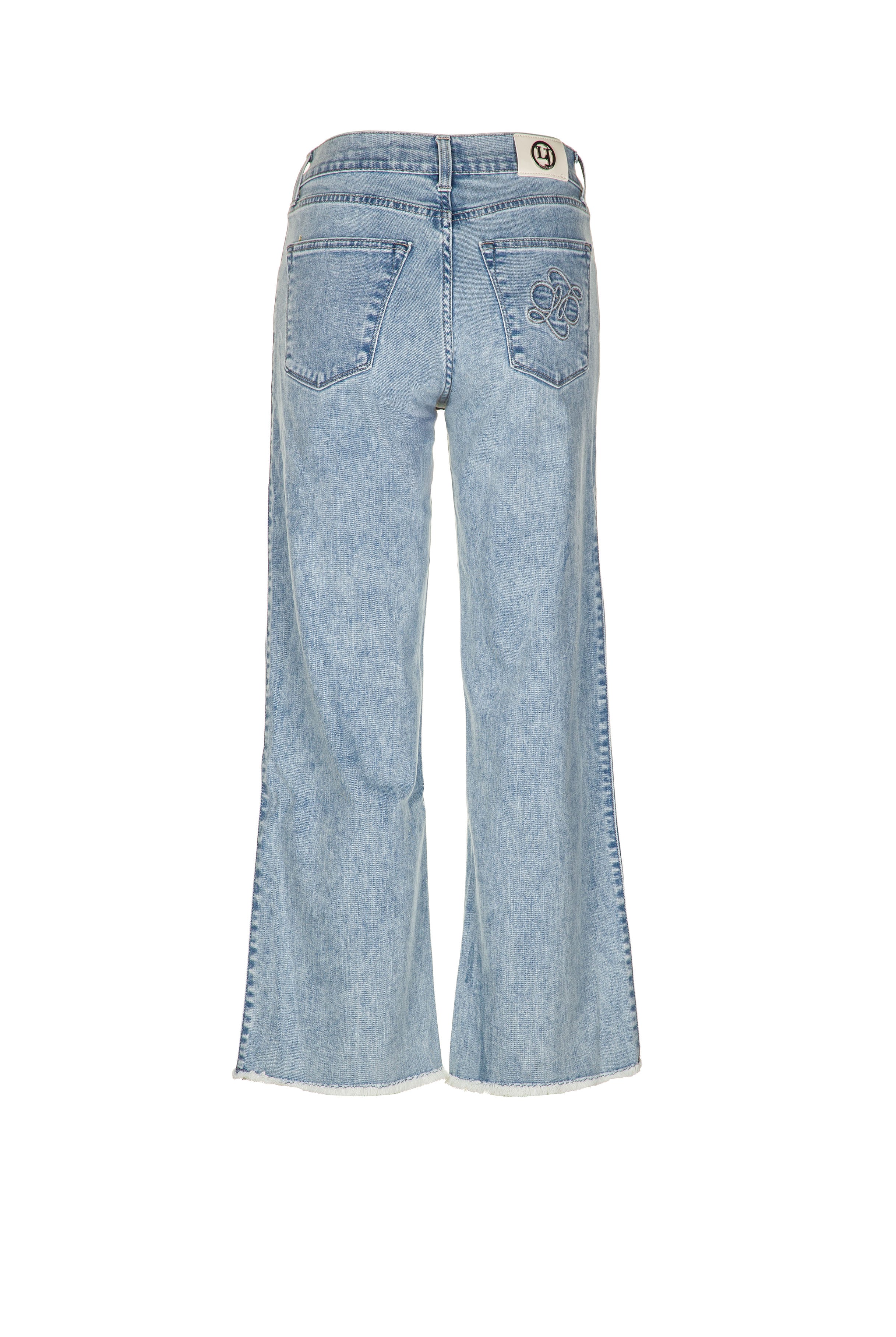 CALÇA LIBERJEANS MELLY WIDE LEG BAINHA ESFIADA - Carla Valente