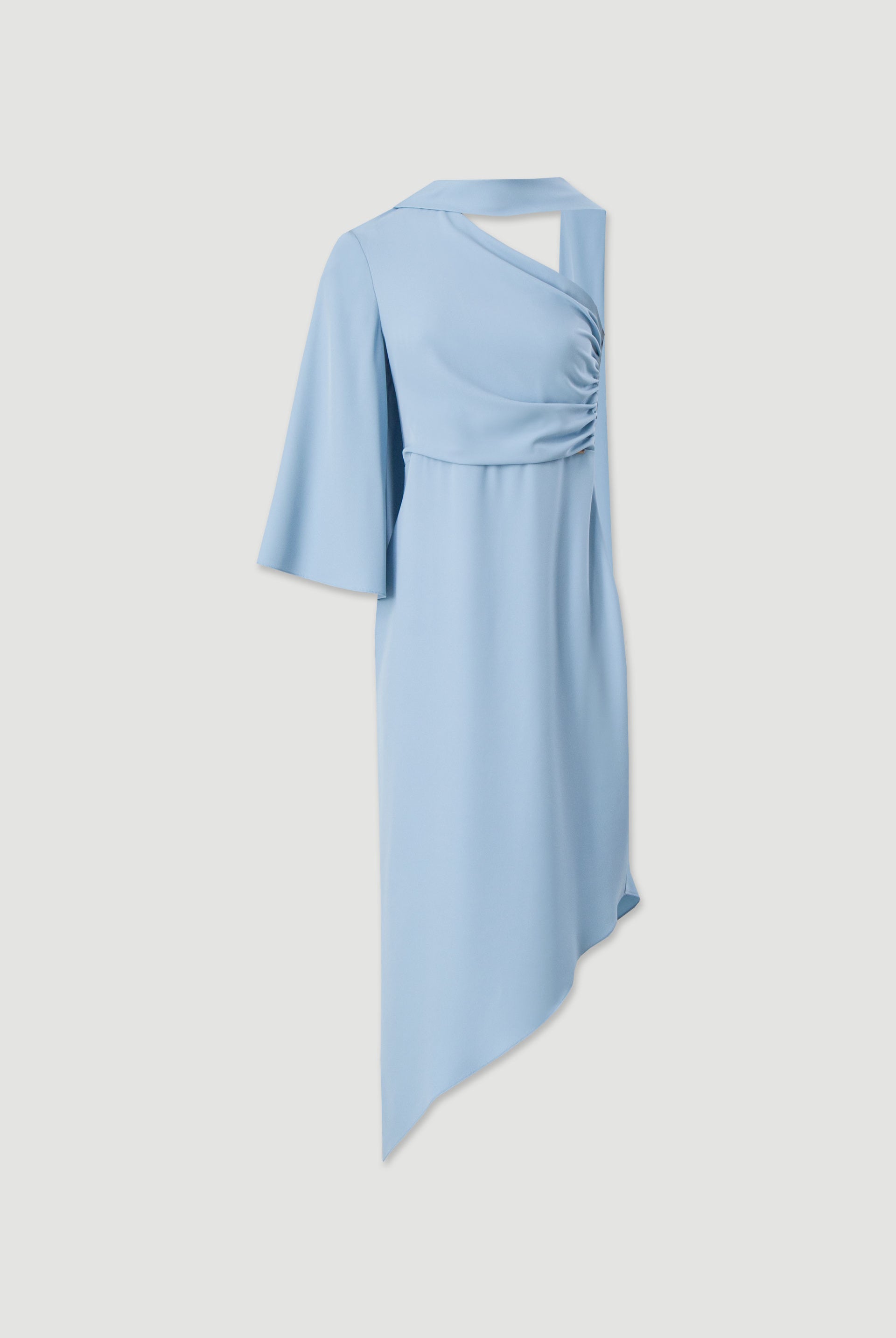 VESTIDO FERRACHE ASSIMÉTRICO COM LAÇO - Carla Valente