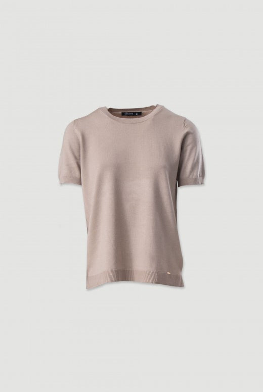 CAMISOLA FERRACHE DE MALHA MANGA CURTA VISCOSE - Carla Valente