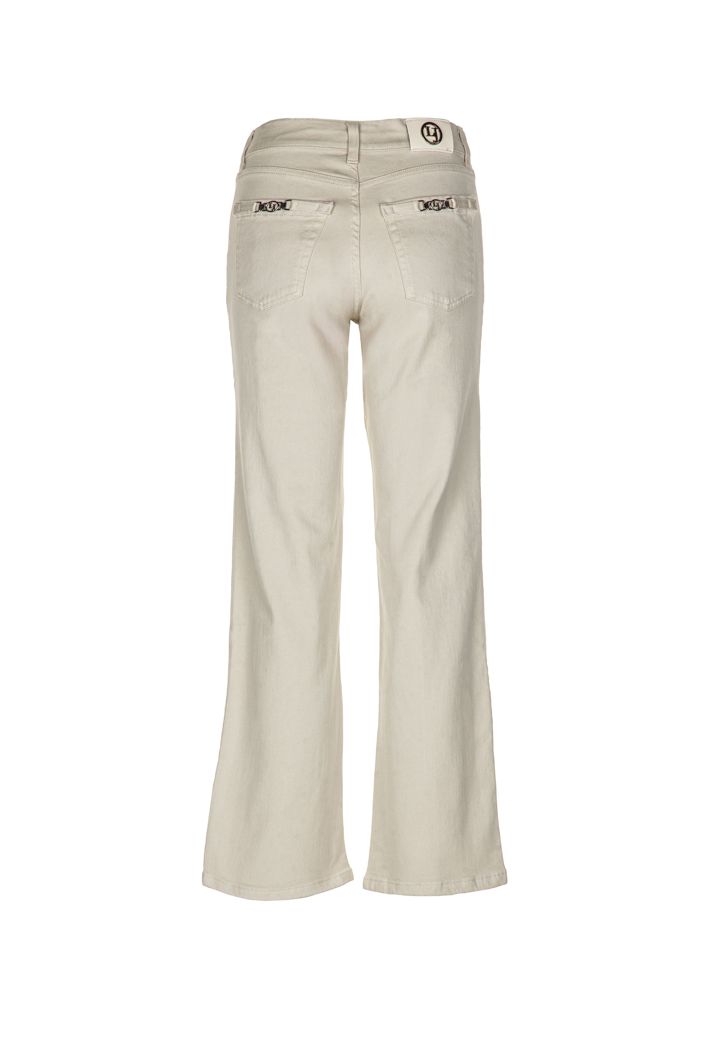 CALÇA LIBERJEANS STRAIGHT COM CUSTURA FRONTAL APLICAÇÕES BOLSO DE TRAS - Carla Valente