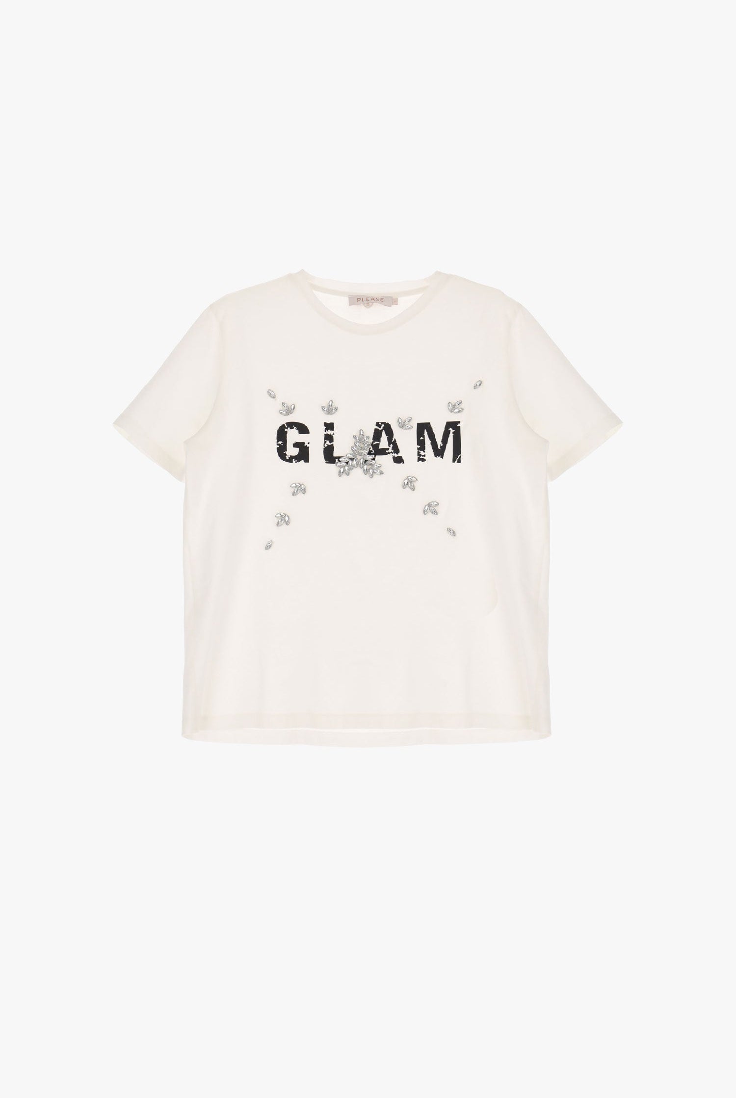 T-SHIRT PLEASE GLAM C/BRILNHTS - Carla Valente