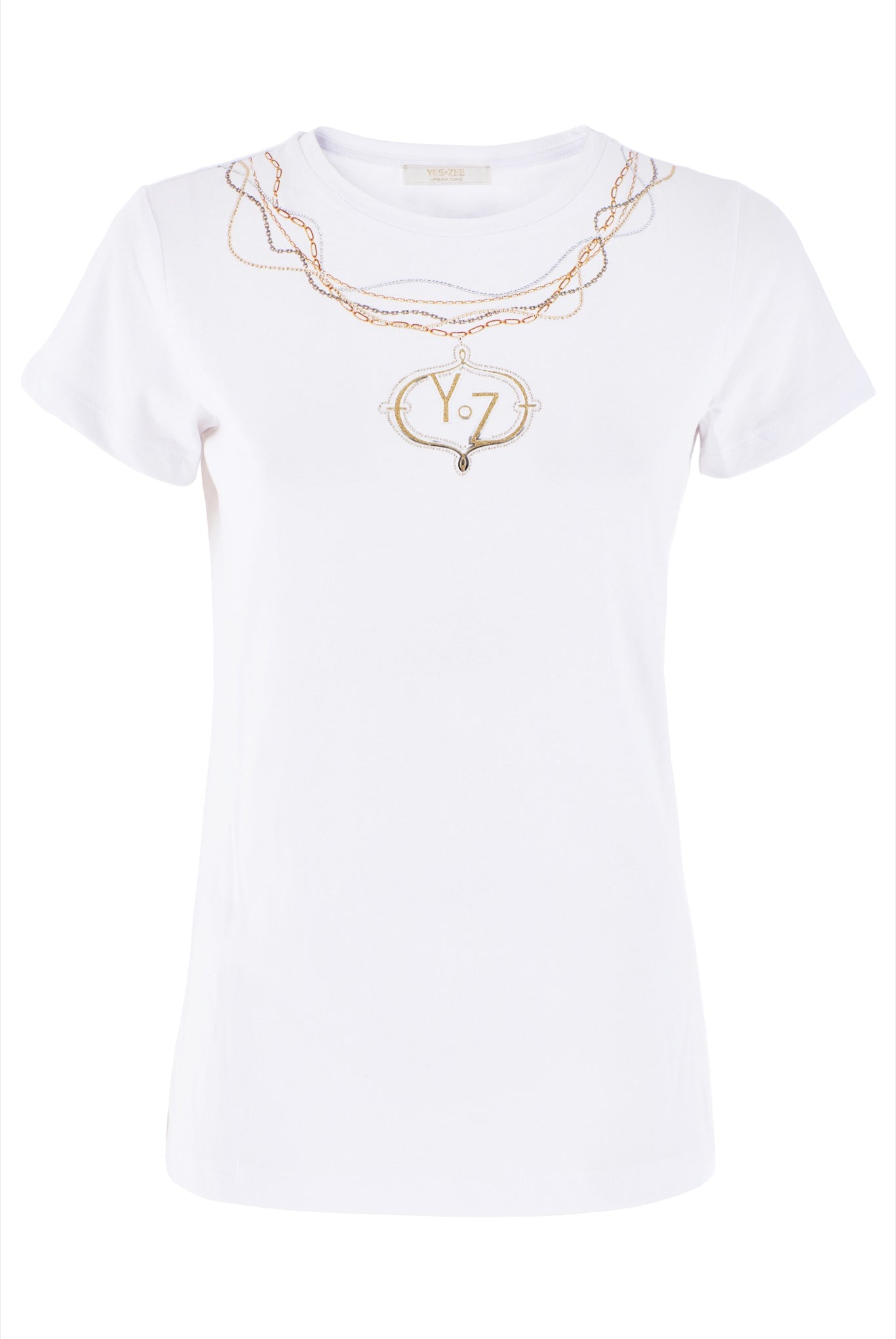 T-SHIRT YES ZEE GOLA REDONDA COLAR - Carla Valente