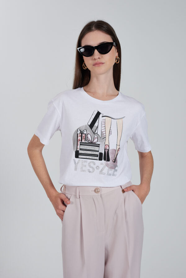 T-SHIRT YES ZEE GOLA REDONDA GIFFTS - Carla Valente