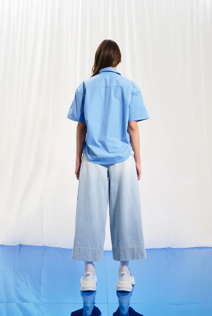 CAMISA VDR POPELINE COM ATILHOS LATERAIS - Carla Valente