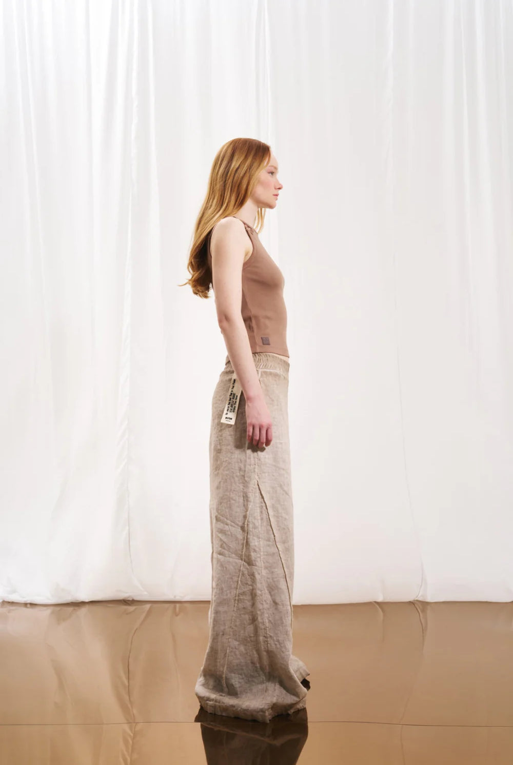 PANTALONA VDR WIDE LEG LINHO - Carla Valente