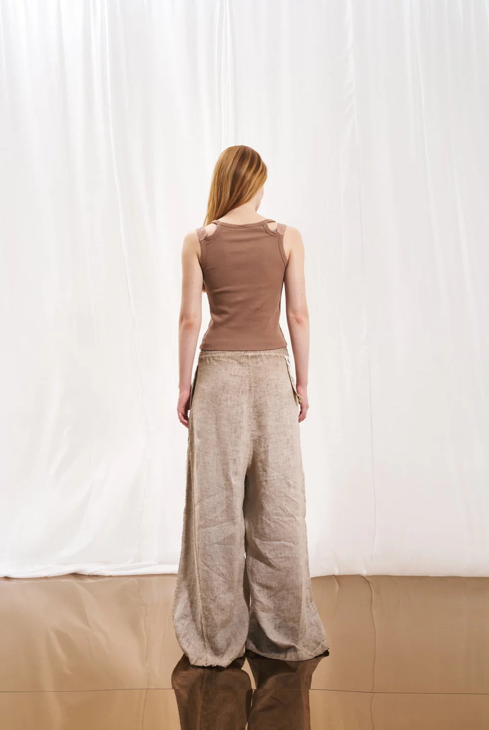 PANTALONA VDR WIDE LEG LINHO - Carla Valente