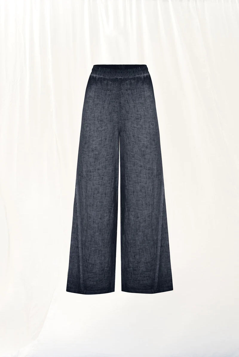 PANTALONA VDR WIDE LEG LINHO - Carla Valente