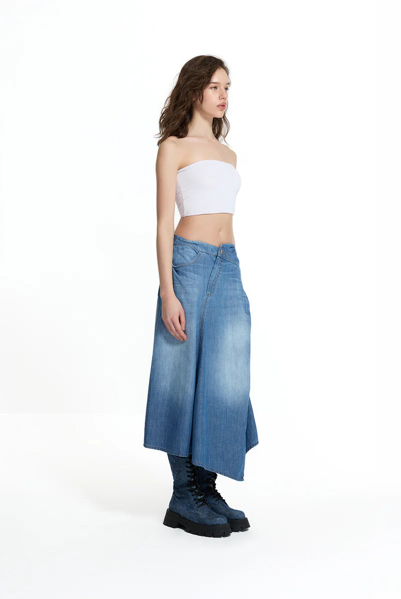 SAIA VDR ASSIMÉTRICA JEANS - Carla Valente