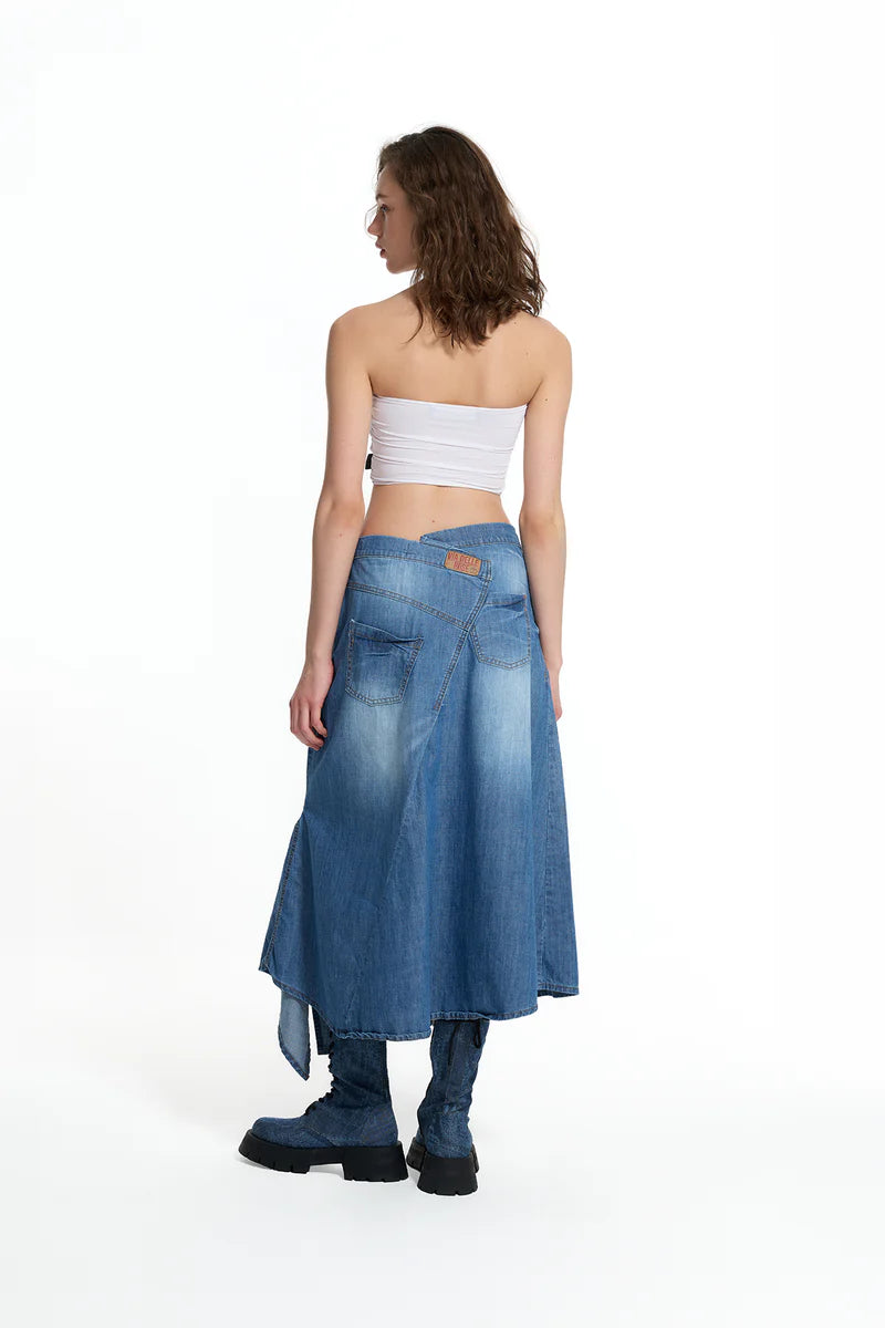 SAIA VDR ASSIMÉTRICA JEANS - Carla Valente