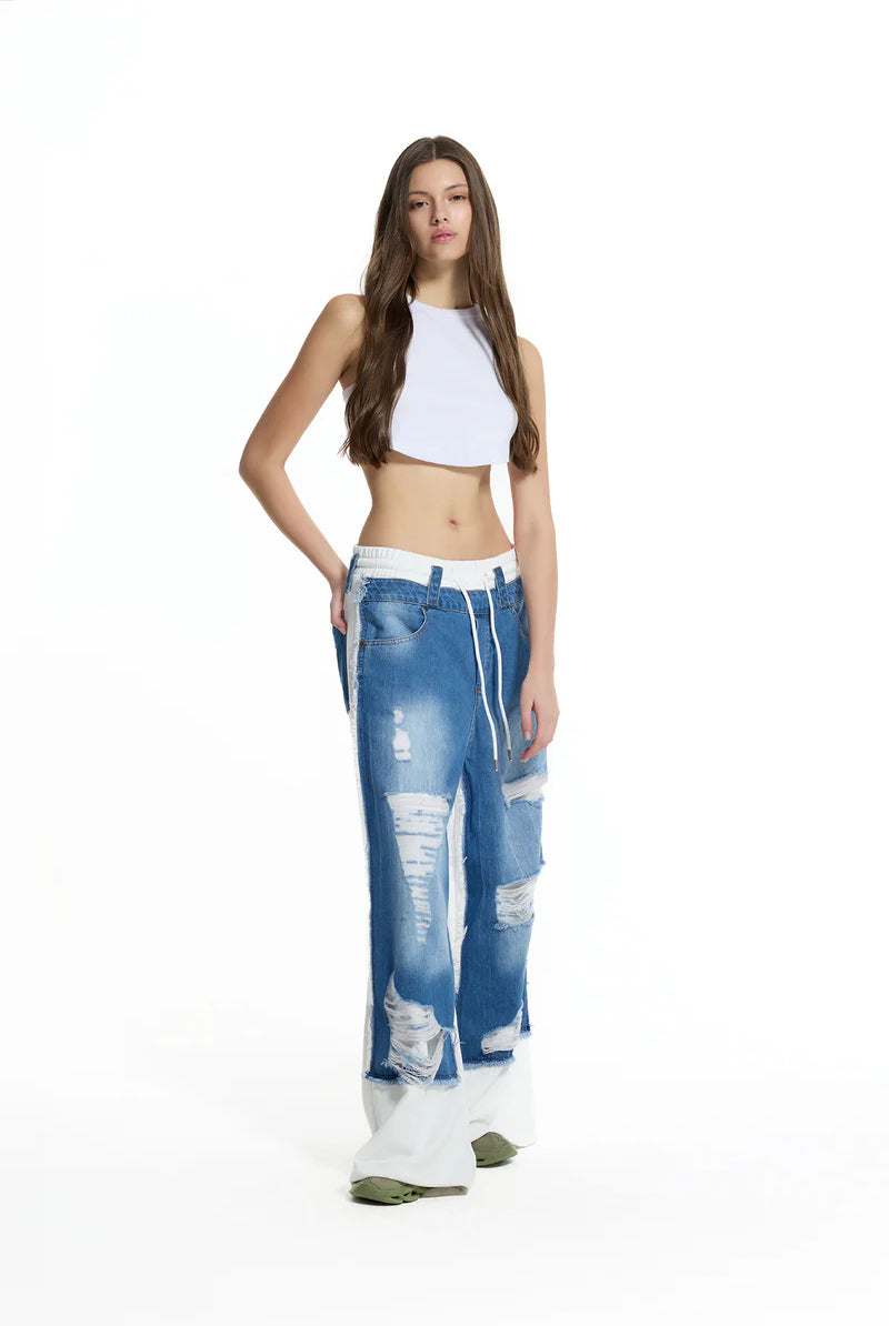 CALÇAS VDR WIDE LEG COMBINADO GANGA COM FELPA - Carla Valente