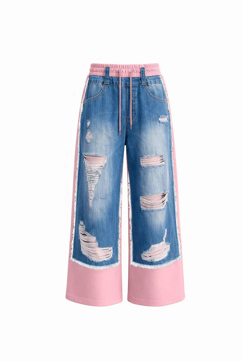 CALÇAS VDR WIDE LEG COMBINADO GANGA COM FELPA - Carla Valente