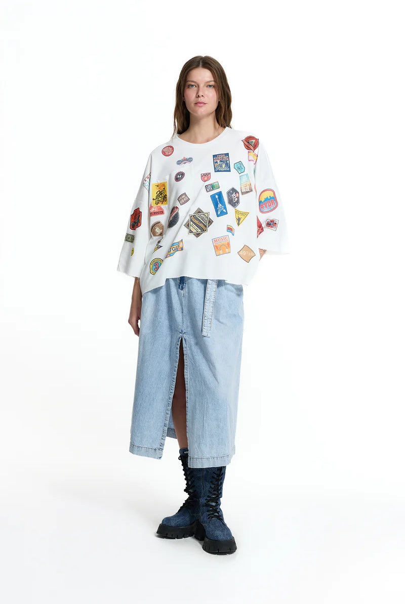 SWEATSHIRT VDR COM PATCHWORKS - Carla Valente