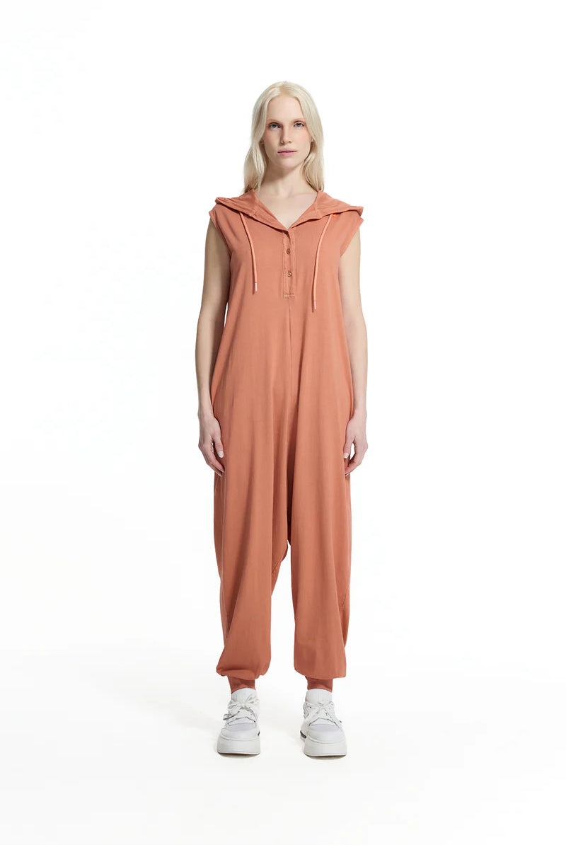 JUMPSUIT VDR MANGA CAVA COM CARAPUÇO - Carla Valente