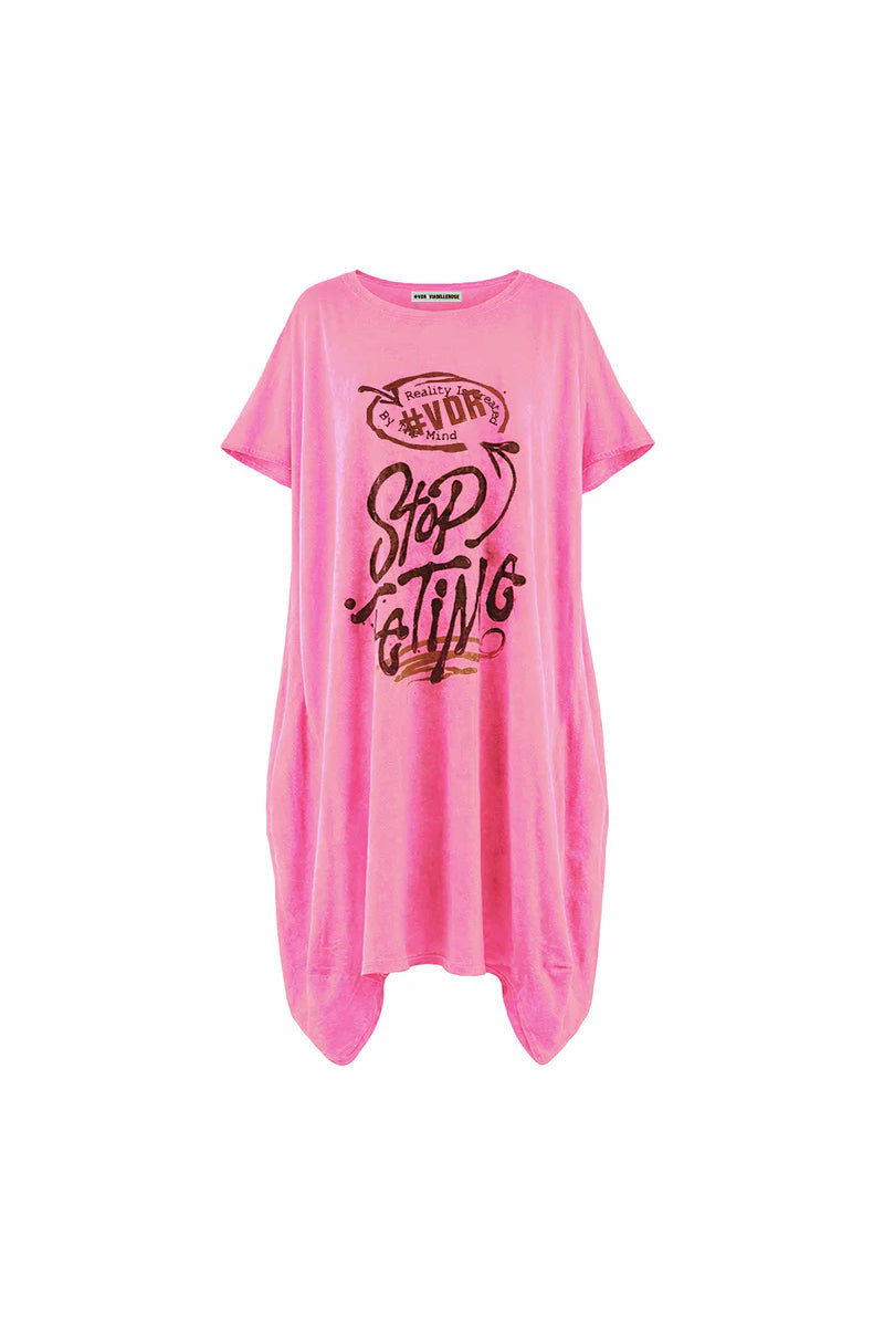VESTIDO VDR OVERSIZE STOP EATING - Carla Valente