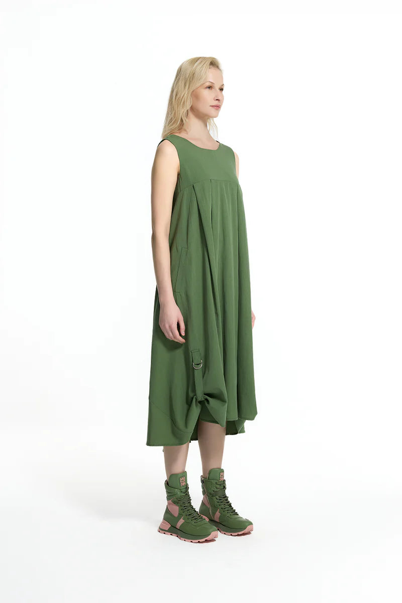 VESTIDO VDR MANGA CAVA ABALONADO DECOTE PREFUNDO NAS COSTAS - Carla Valente