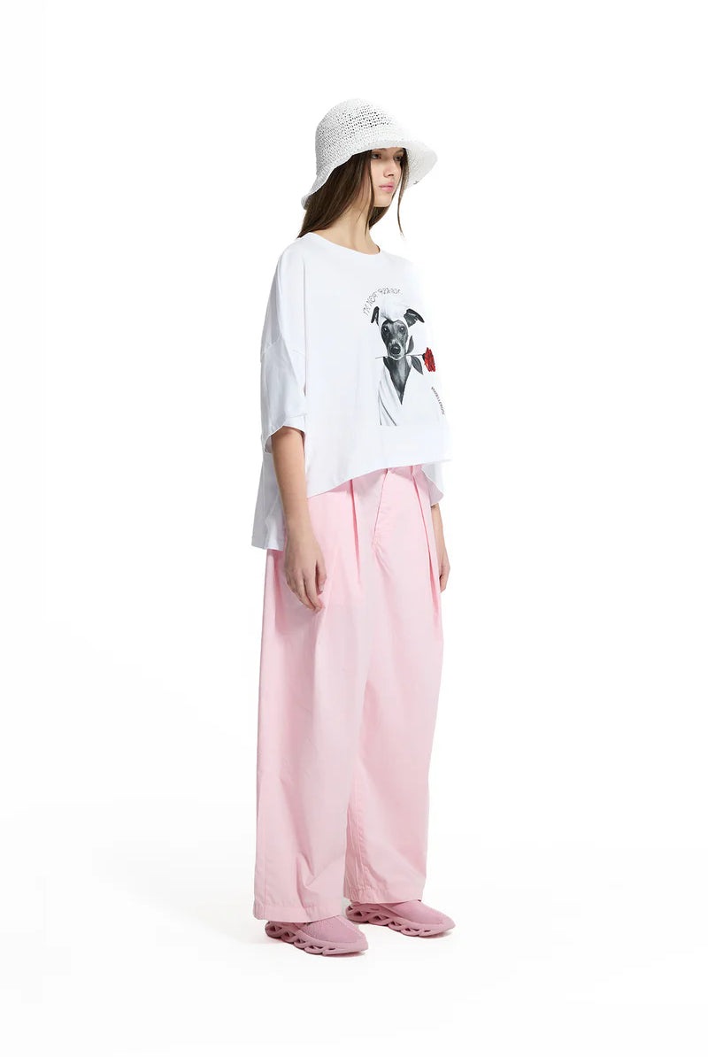 T-SHIRT VDR I´M NOT READY GALGO COM FLOR - Carla Valente