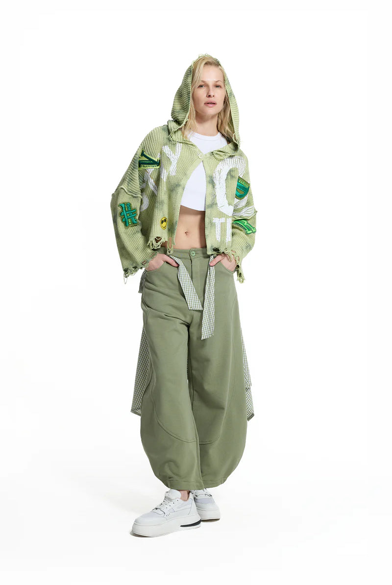 SWEATER VDR DE MALHA CROPPED COM CARAPUÇO - Carla Valente