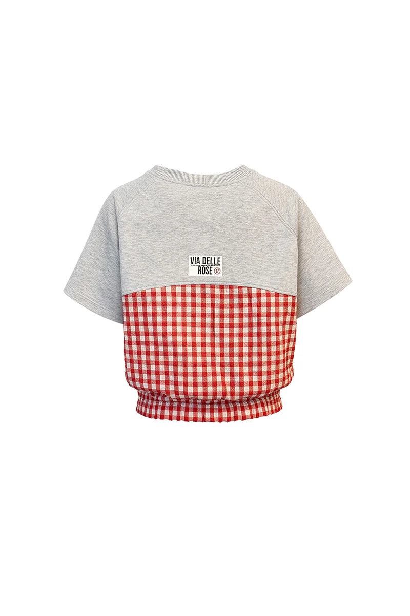 SWEATSHIRT VDR CROPPED 08 COMBINADO COM XADREZ - Carla Valente