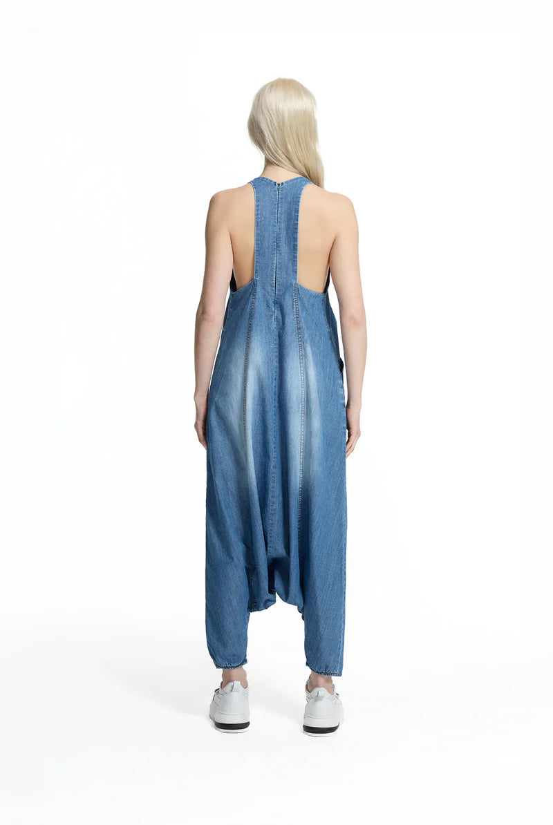 JUMPSUIT VDR BUGGY JEANS DECOTE EM V - Carla Valente