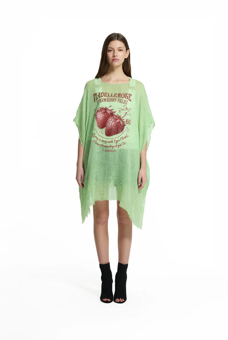 PAREO VDR LONG MANGA KIMONO STRAWBERRY FIELDS - Carla Valente