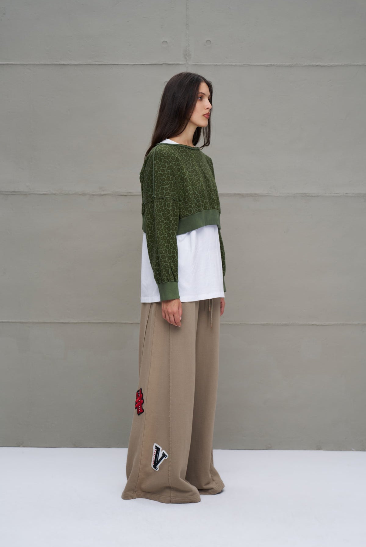 SWEATSHIRT VDR CROPPED ANIMAL PRINT - Carla Valente