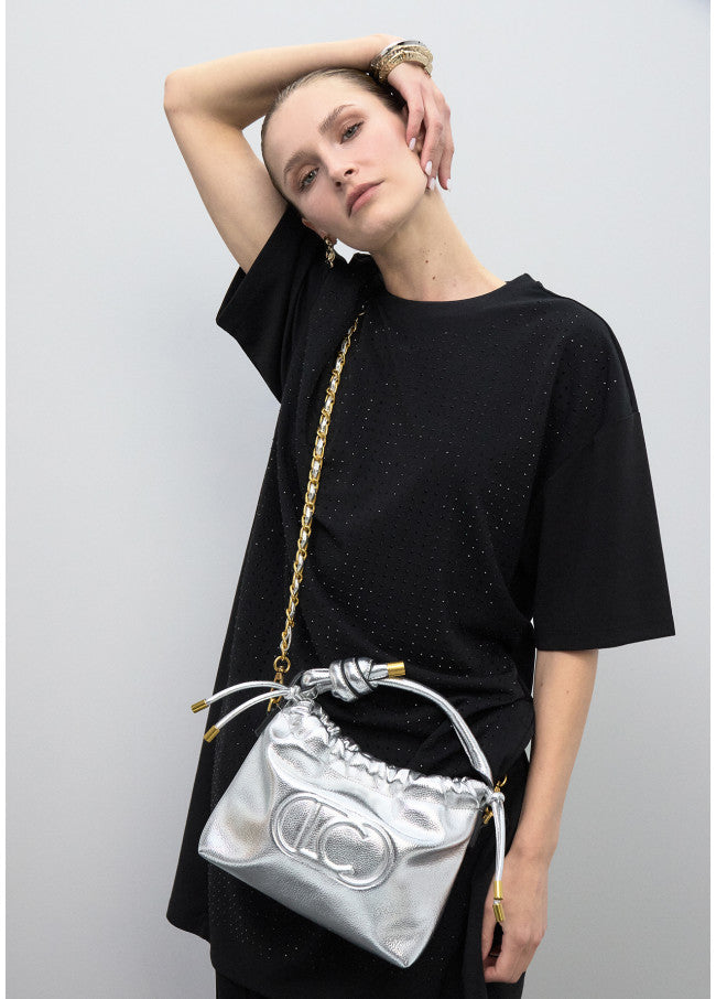 BOLSA LOLA CASADEMUNT BUCKET COM LOGO EM RELEVO - Carla Valente