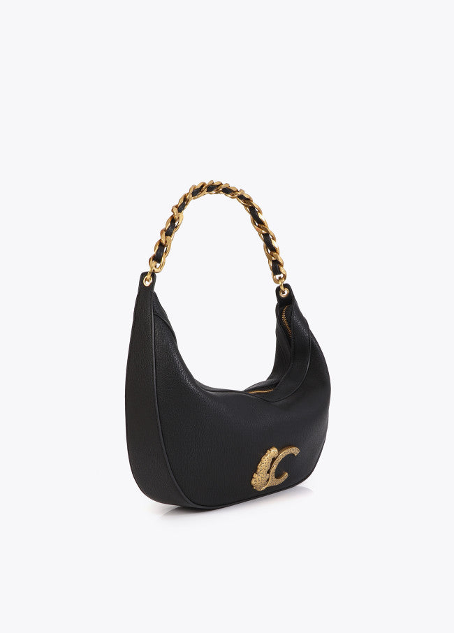BOLSA LOLA CASADEMUNT MEIA LUA COM LC ANML PRINT E CORRENTE - Carla Valente