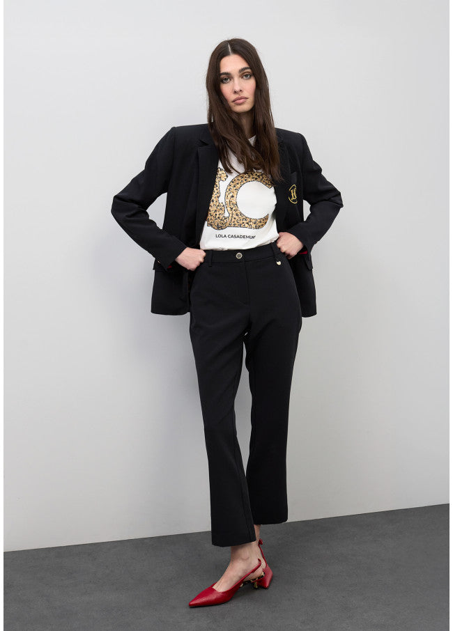CALÇA LOLA CASADEMUNT CROPPED FLARE - Carla Valente