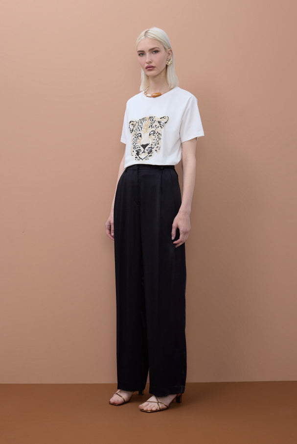T-SHIRT MAITE FACE LEOPARDO COM MISSANGS - Carla Valente