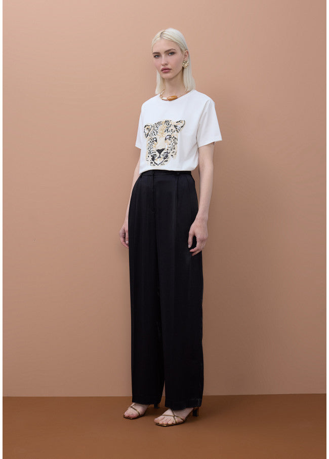 T-SHIRT MAITE FACE LEOPARDO COM MISSANGS - Carla Valente