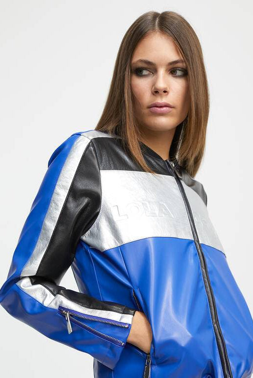 JAQUETA LOLA CASDMNT BIKER C/EFEITO COURO - Carla Valente