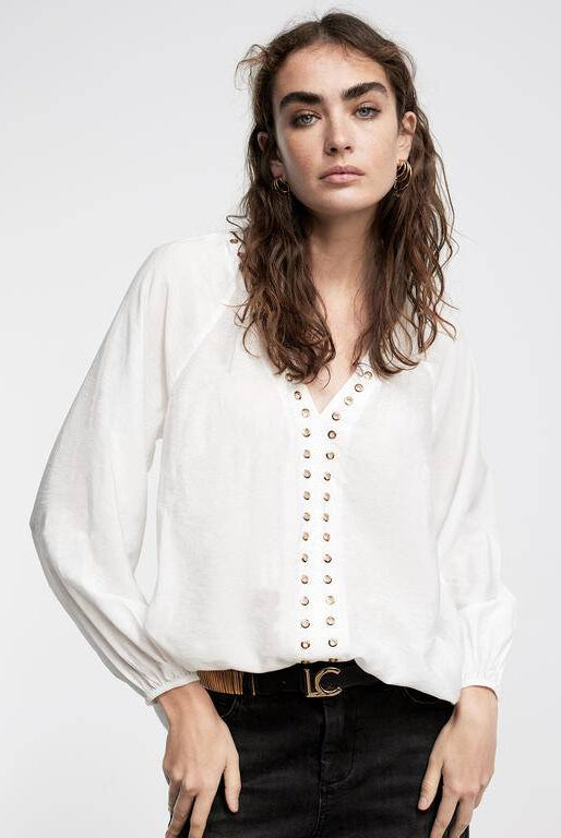 BLUSA LOLA CASADMNT C/MNGA BUFANTES COMS - Carla Valente