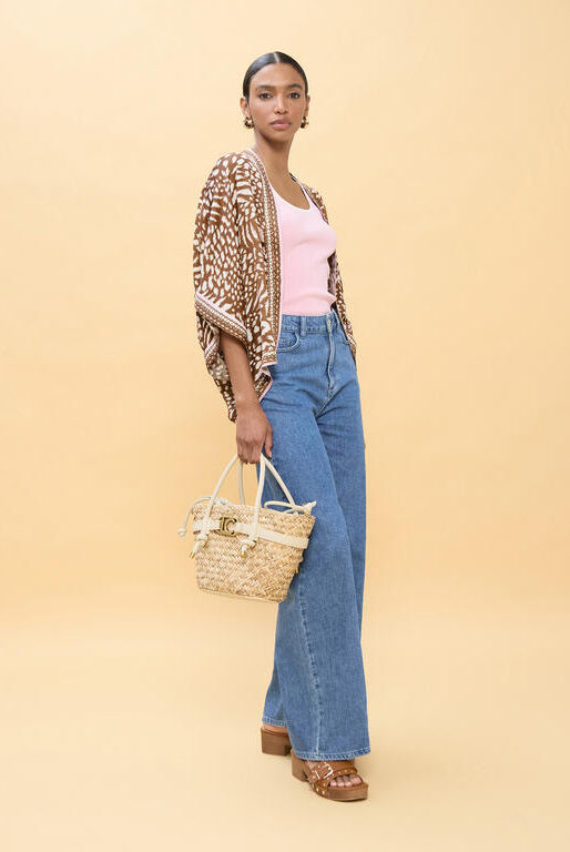 QUIMONO LOLA CASADMNT ESTAMPADO COM MANS - Carla Valente