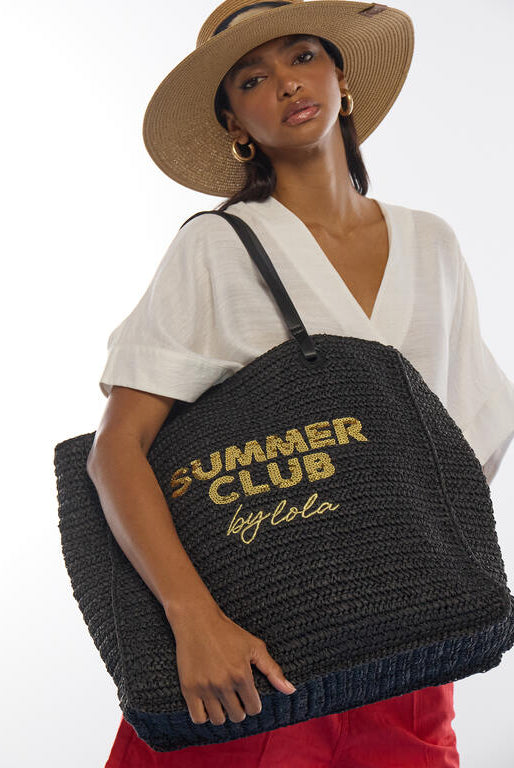 BOLSA LOLA CASADMNT DESTRUTURADO RAFIA SUMMER CLUB - Carla Valente