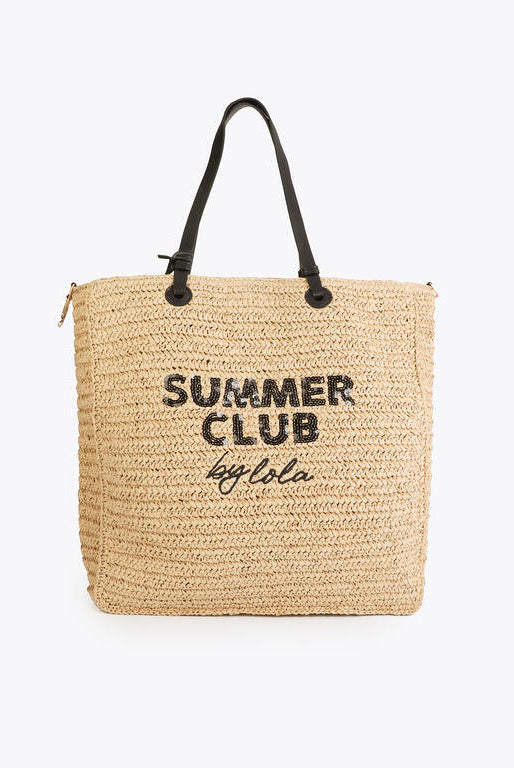 BOLSA LOLA CASADMNT DESTRUTURADO RAFIA SUMMER CLUB - Carla Valente
