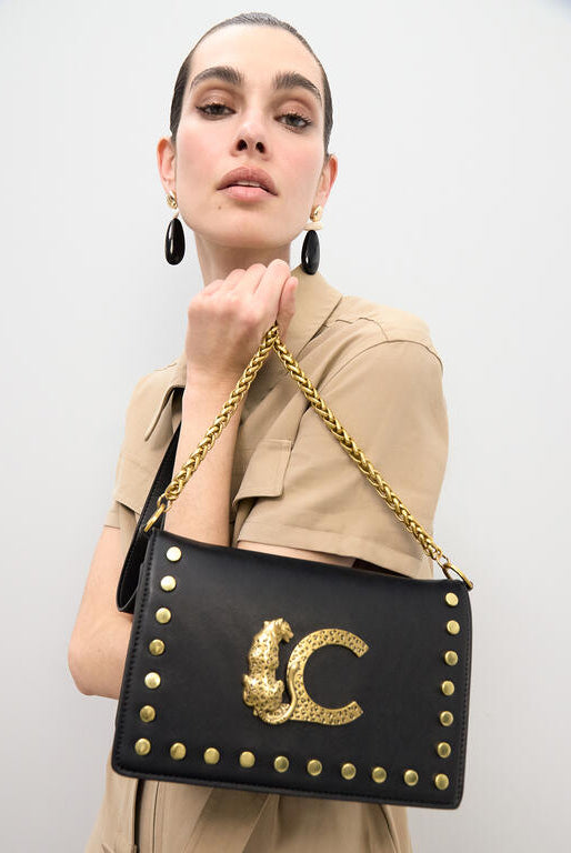 BOLSA LOLA CASADEMUNT OMBRO COM ABA TACHAS MNGRM ANML PRINT - Carla Valente