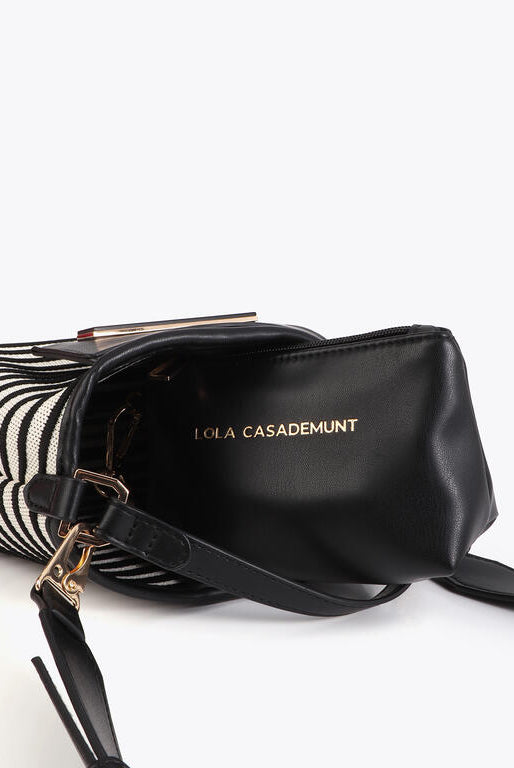 BANDOLERA LOLA CASADMNT TECIDO RISCAS EFEITO PELE - Carla Valente