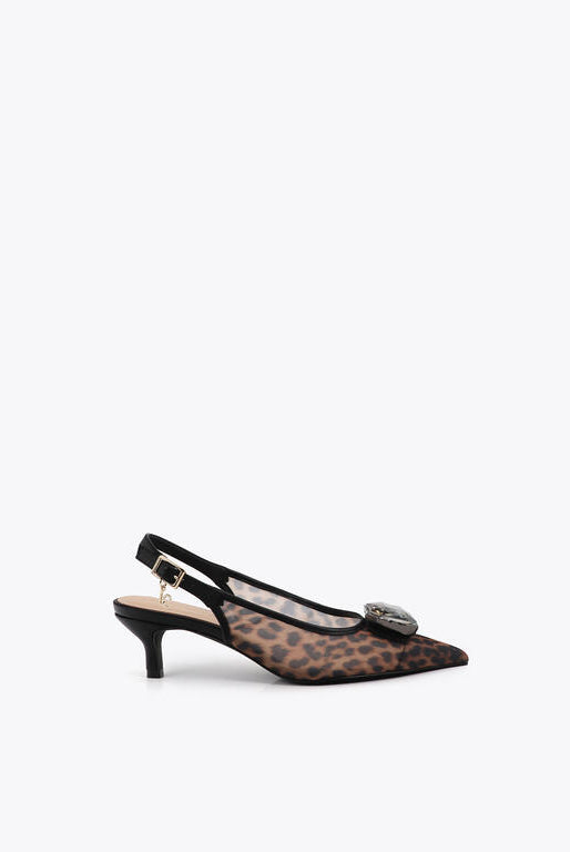SAPATO LOLA CASADMNT SALTO ALTO REDE ANIMAL PRINT - Carla Valente