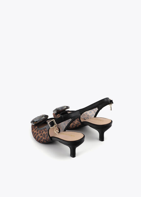 SAPATO LOLA CASADMNT SALTO ALTO REDE ANIMAL PRINT - Carla Valente