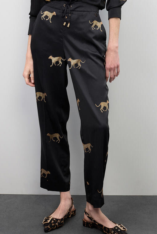 JOGGER LOLA CASADMNT ACETINADO LEOPARDO - Carla Valente