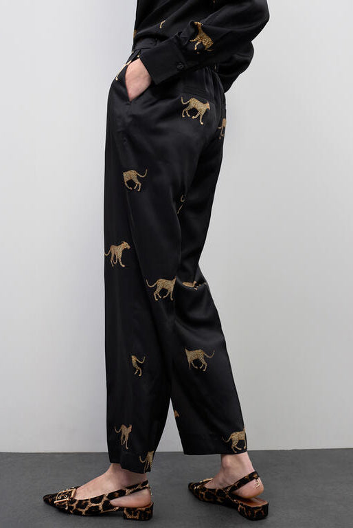 JOGGER LOLA CASADMNT ACETINADO LEOPARDO - Carla Valente